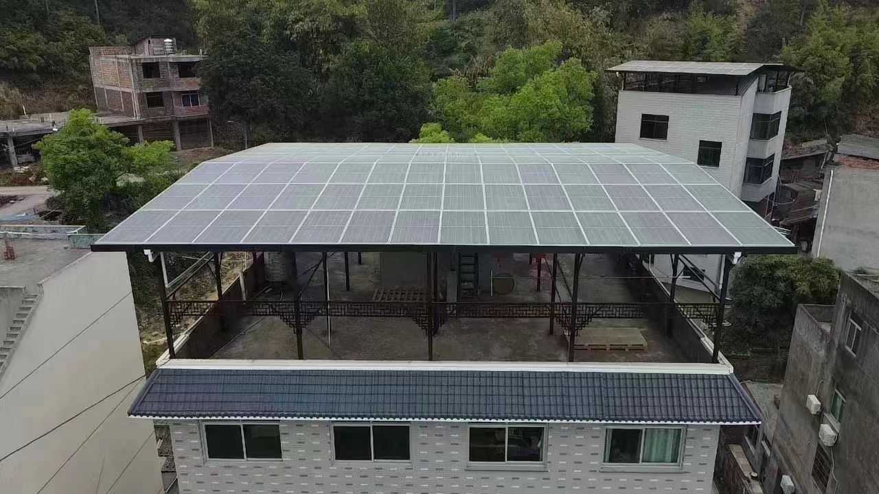 文山15kw+10kwh自建别墅家庭光伏储能系统